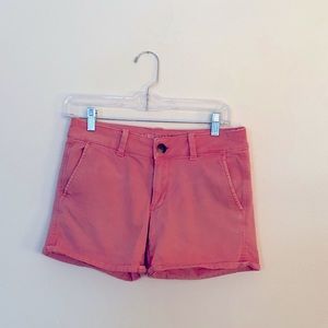 American Eagle Super Stretch Midi Shorts in Pink
